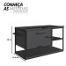 Gabinete para Banheiro Industrial Suspenso com Porta Basculante Grafite