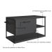 Gabinete para Banheiro Industrial Suspenso com Porta Basculante Grafite