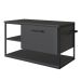 Gabinete para Banheiro Industrial Suspenso com Porta Basculante Grafite