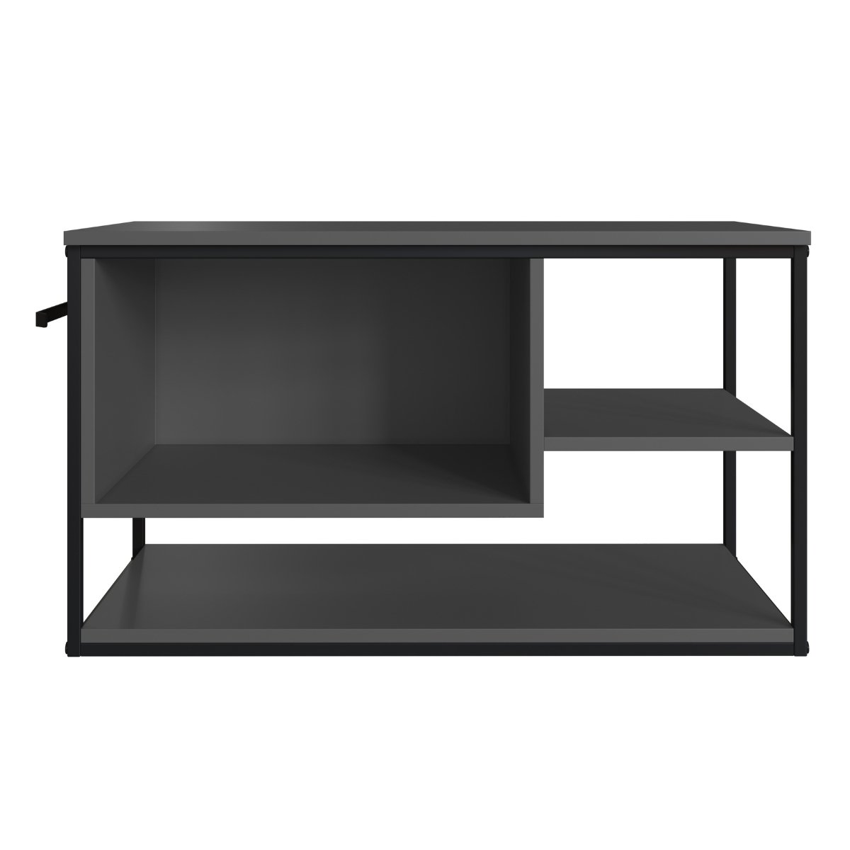 Gabinete para Banheiro Industrial Suspenso com Porta Basculante Grafite