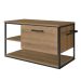 Gabinete para Banheiro Industrial Suspenso com Porta Basculante Mel