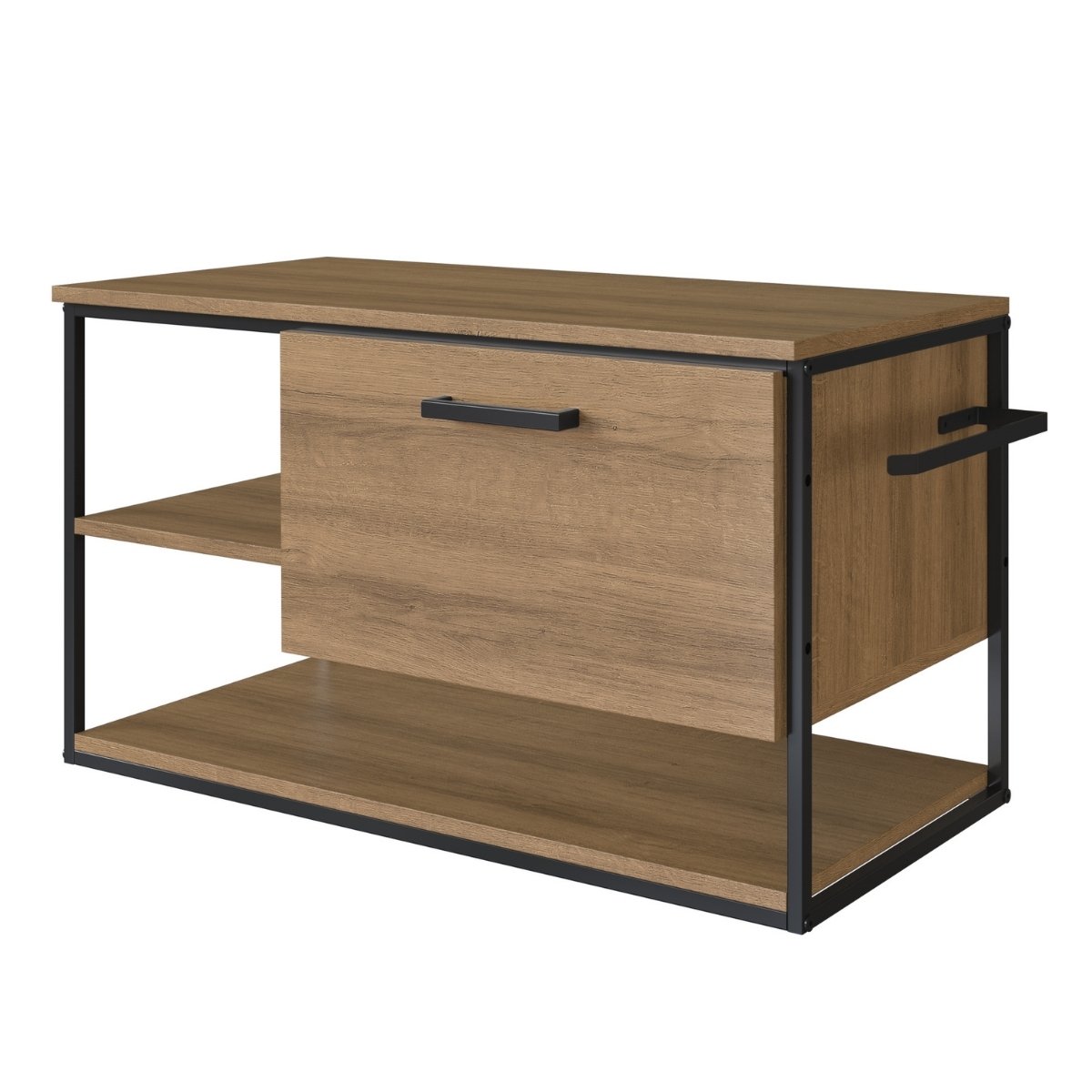 Gabinete para Banheiro Industrial Suspenso com Porta Basculante Mel