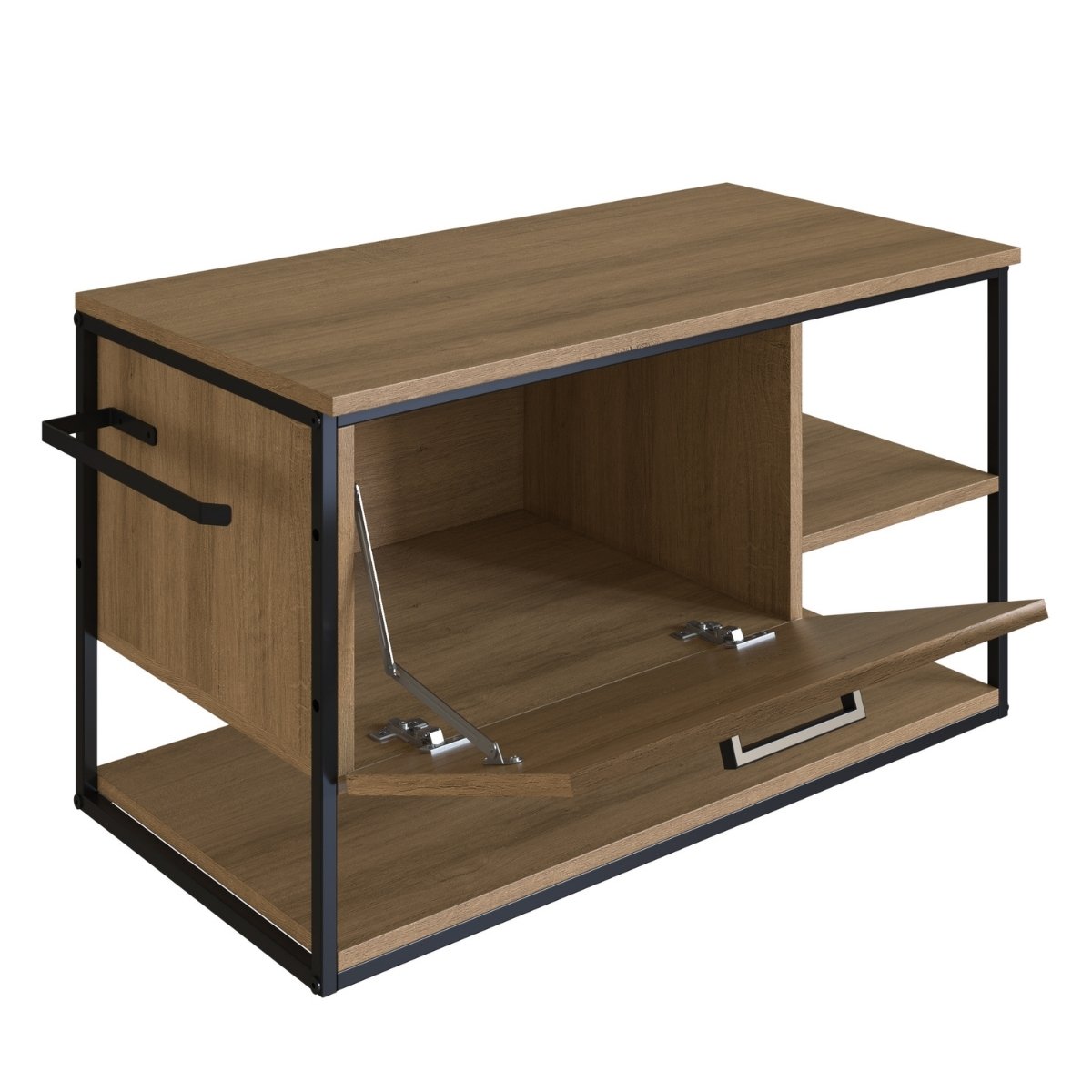 Gabinete para Banheiro Industrial Suspenso com Porta Basculante Mel