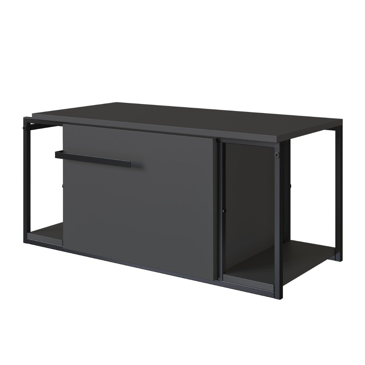 Gabinete para Banheiro Suspenso Industrial sem Cuba Grafite