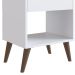 Mesa Apoio Lateral e de Cabeceira com Gaveta Retrô Branco