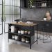 Mesa Bancada de Cozinha Industrial Gourmet Mel / Grafite
