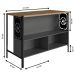 Mesa Bancada de Cozinha Industrial Gourmet Mel / Grafite