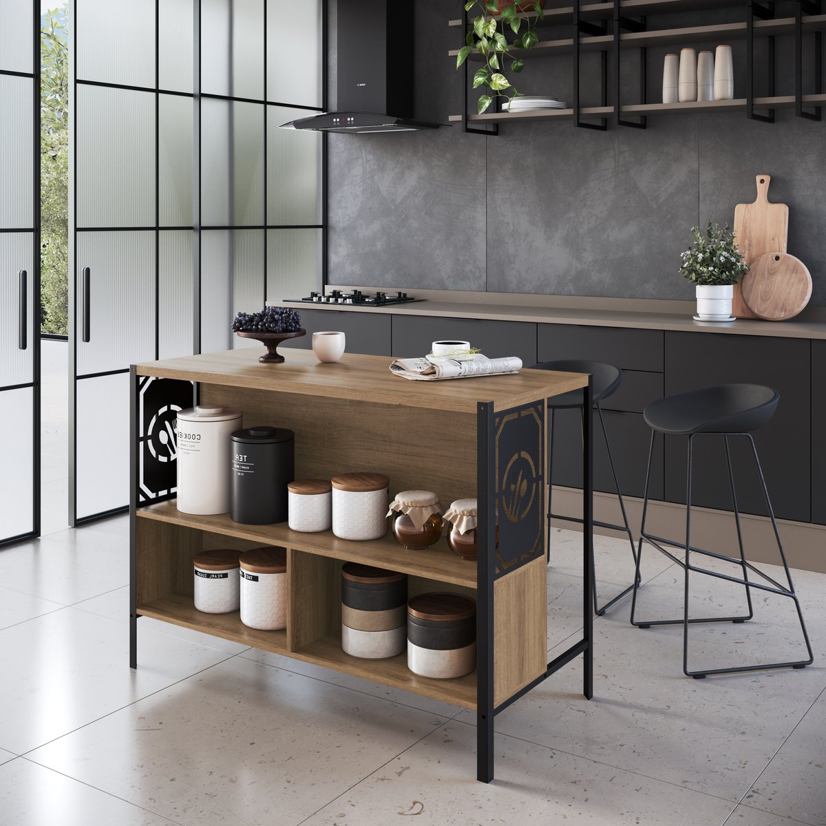 Mesa Bancada de Cozinha Industrial Gourmet Mel