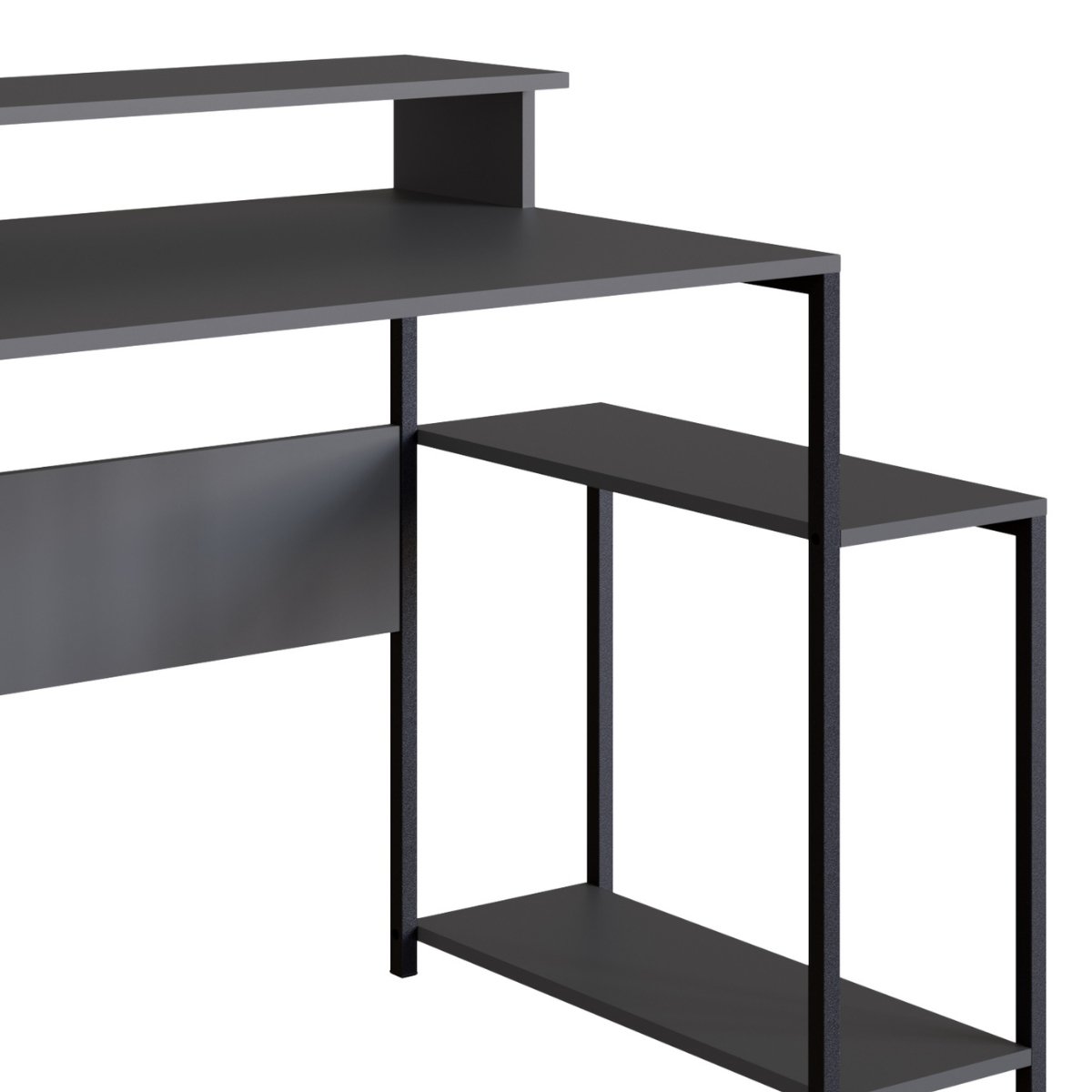 Mesa Gamer Industrial para Computador Ryze Preto / Grafite