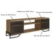 Rack Industrial com 2 Portas e Estrutura de Metal Mel