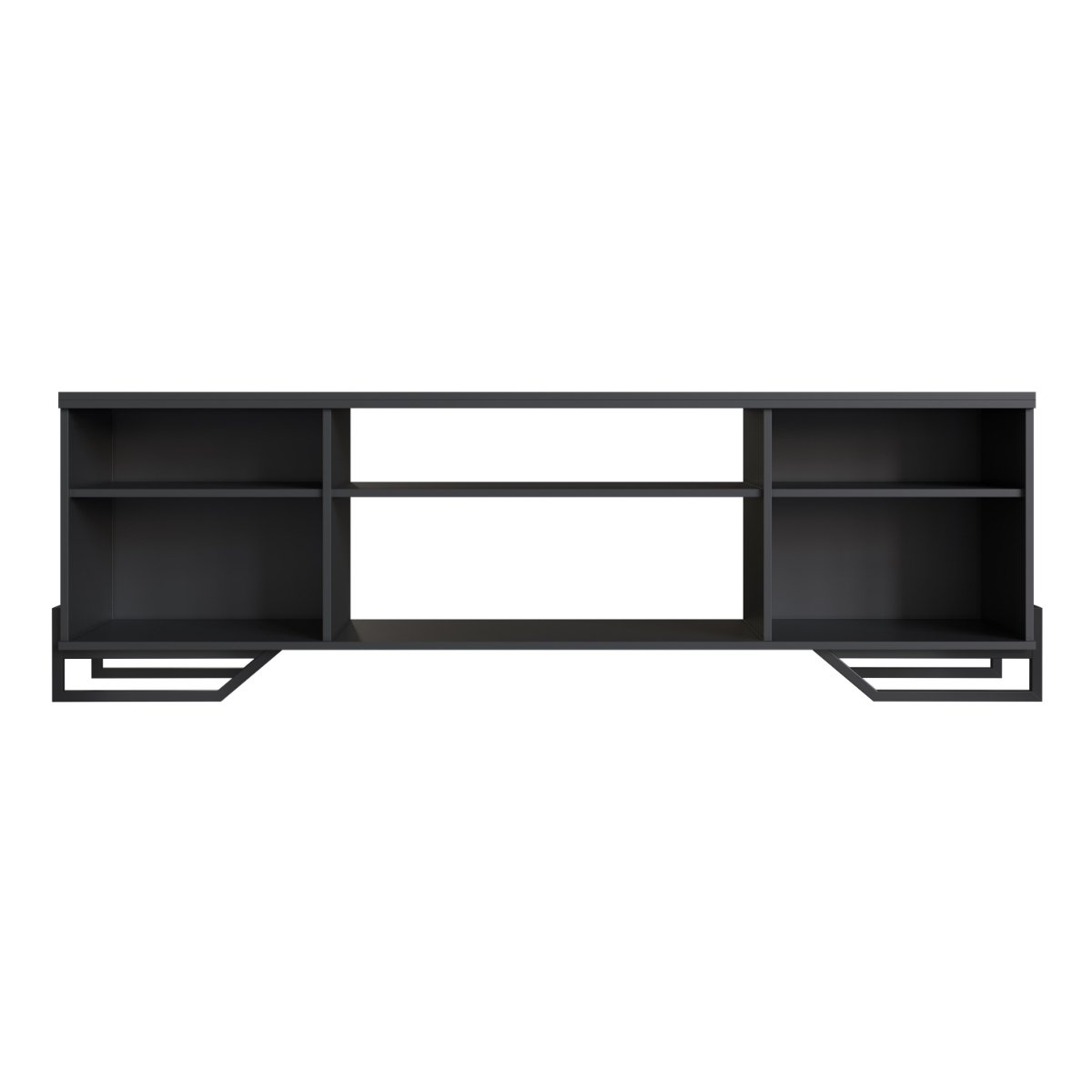 Rack Industrial com 2 Portas e Estrutura de Metal Preto