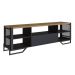 Rack Industrial com Gaveta e Estrutura em Metal Preto