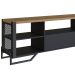 Rack Industrial com Gaveta e Estrutura em Metal Preto