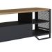 Rack Industrial com Gaveta e Estrutura em Metal Preto