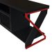 Rack para TV 60 Polegadas Industrial Gamer com RGB 2 Portas  Vermelho/Preto