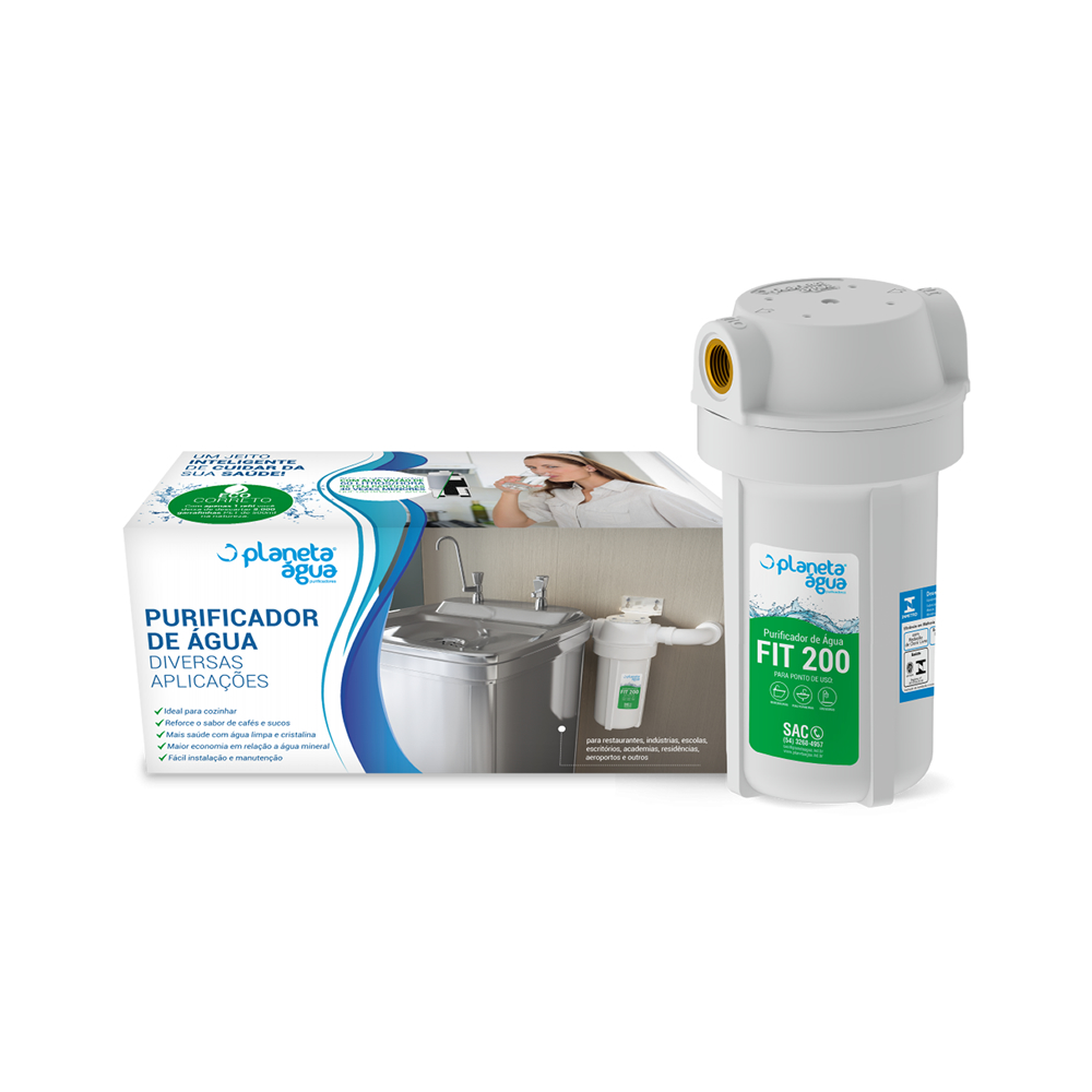Purificador Fit 200 Marca Planeta Água