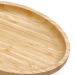 12 Bandejas de Bambu 28cm Plasvale Travessa Petisqueira Oval