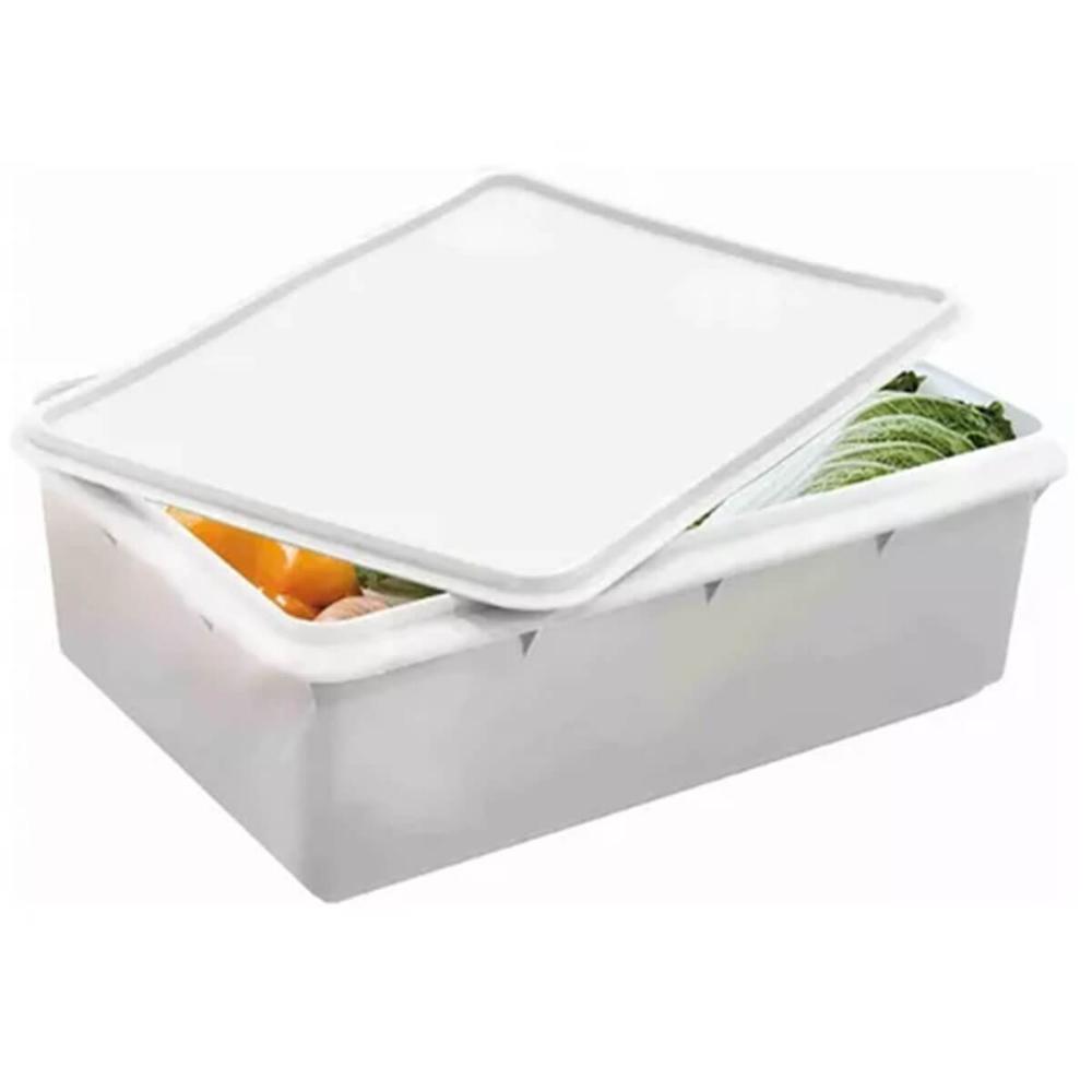 12 Caixas Organizadoras 11L Hermética Plasvale Restaurante Verduras Alimentos