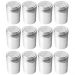 12 Saleiros de Inox Restaurante Lanchonete 230ml Mesa Dosado
