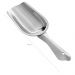 2 Pás de Gelo Inox 24cm Pegador a Granel Cereal Sementes ou Ração Attuale Plasvale