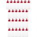 25 Frascos para Molhos Bisnagas Plásticas 250ml para Lanchonete Bar Ketchup Tampa Vermelha