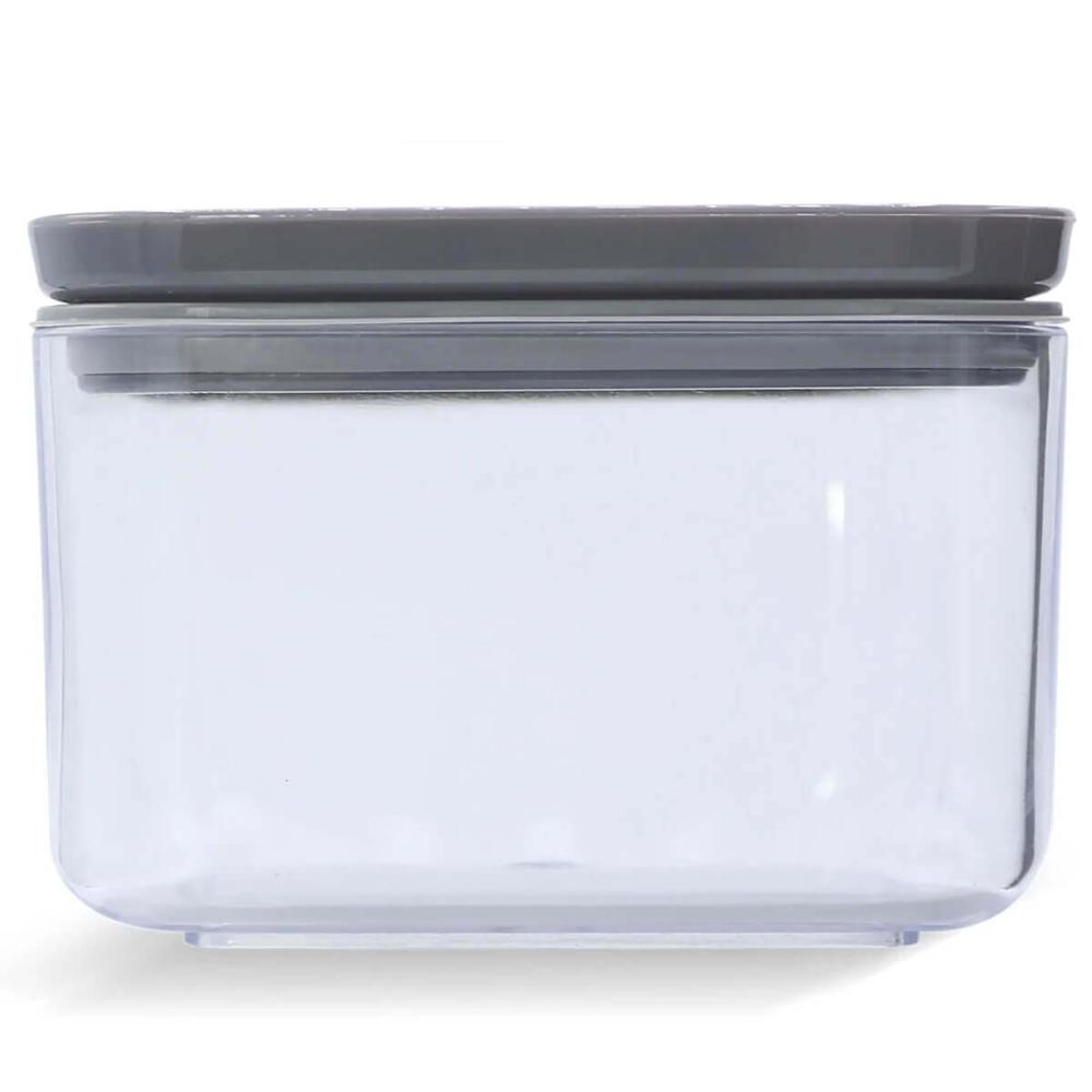 3 Potes Herméticos Plasvale 500ml cada Cristal Quadrado para