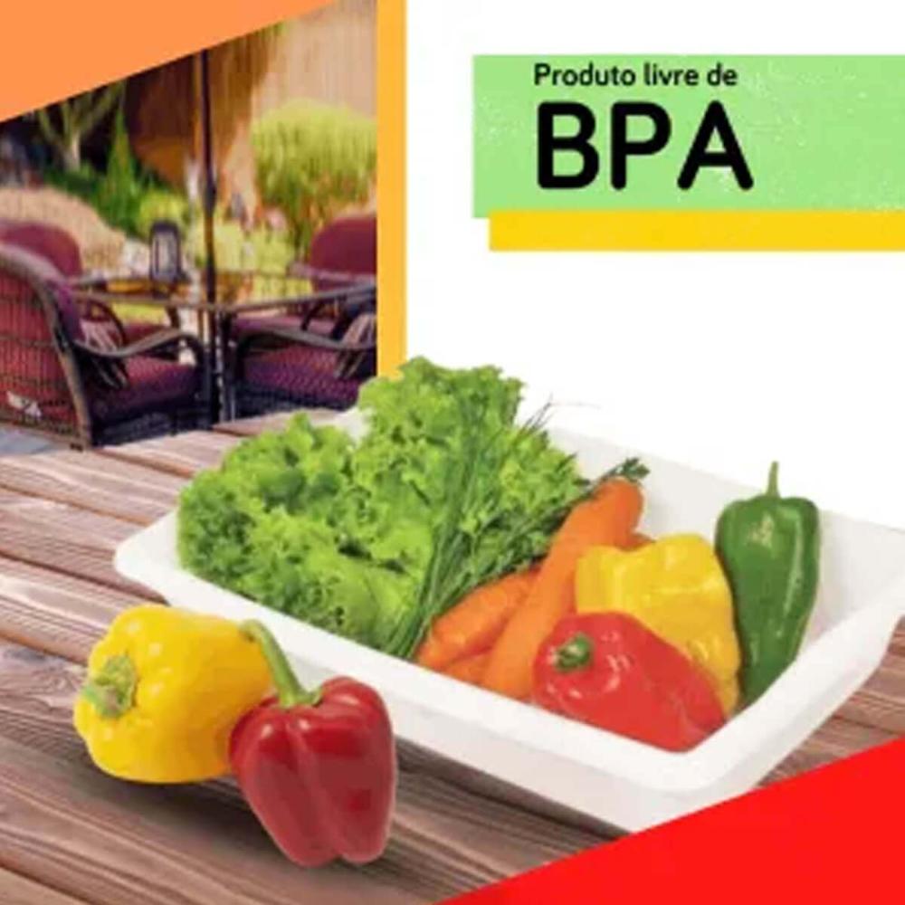 5 Bandejas Plásticas para Açougue 40x61x10cm Alimentos 17L G