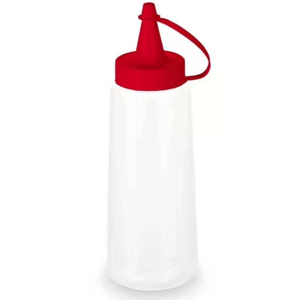 50 Bisnagas Plásticas para Molhos Caldas Ketchup 250ml Lanchonetes Bares Pastelarias Plasvale