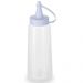 Bisnaga Plástica Flexível 250ml para Molhos Maionese Caldas Cremes Tampa Branca Plasvale