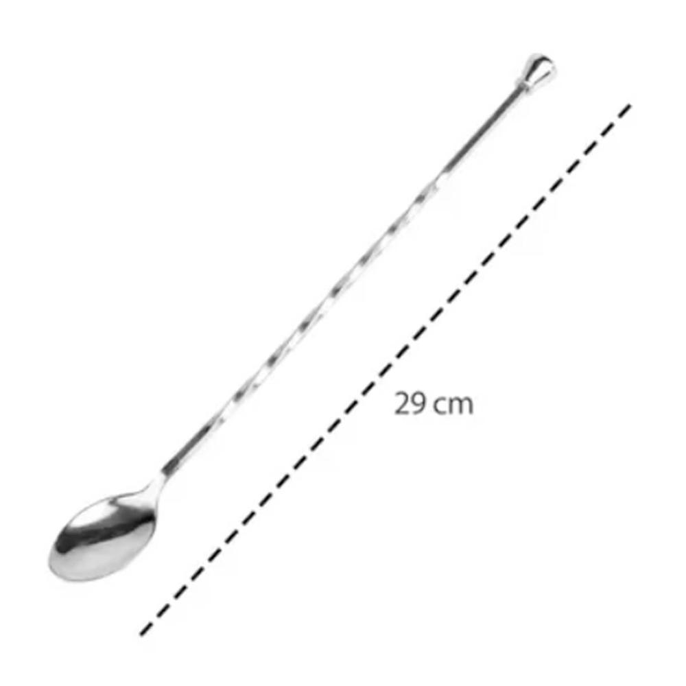 Colher Bailarina Inox 29cm Sucos Drinks Coquetel Profissiona