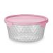 Conjunto 3 Potes Plasvale P M G Vasilhas de Plástico Tampa c
