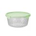 Conjunto 3 Potes Plasvale P M G Vasilhas de Plástico Tampa c