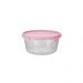 Conjunto 3 Potes Plasvale P M G Vasilhas de Plástico Tampa c
