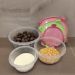 Conjunto 3 Potes Plasvale P M G Vasilhas de Plástico Tampa c