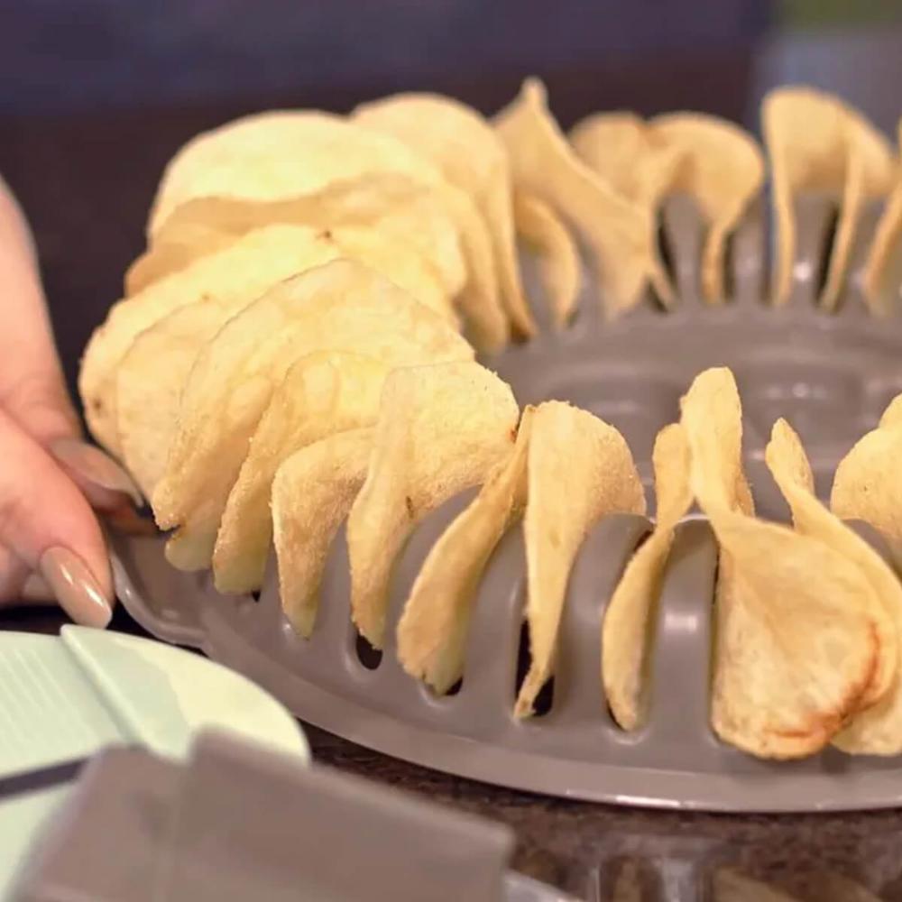 Forma para Fazer Chips de Batata sem Óleo no Microondas e Fa