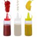 Kit 150 Bisnagas Plásticas para Molhos 250ml Maionese Ketchup Mostarda Plasvale Restaurantes Lanchonetes