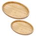 Kit 2 Bandejas de Bambu 23cm e 28cm Servir Decorar Petisquei