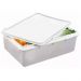 Kit 2 Caixas Organizadoras de Alimentos 11L Empilhável Hermética Plasvale Plástica Retangular