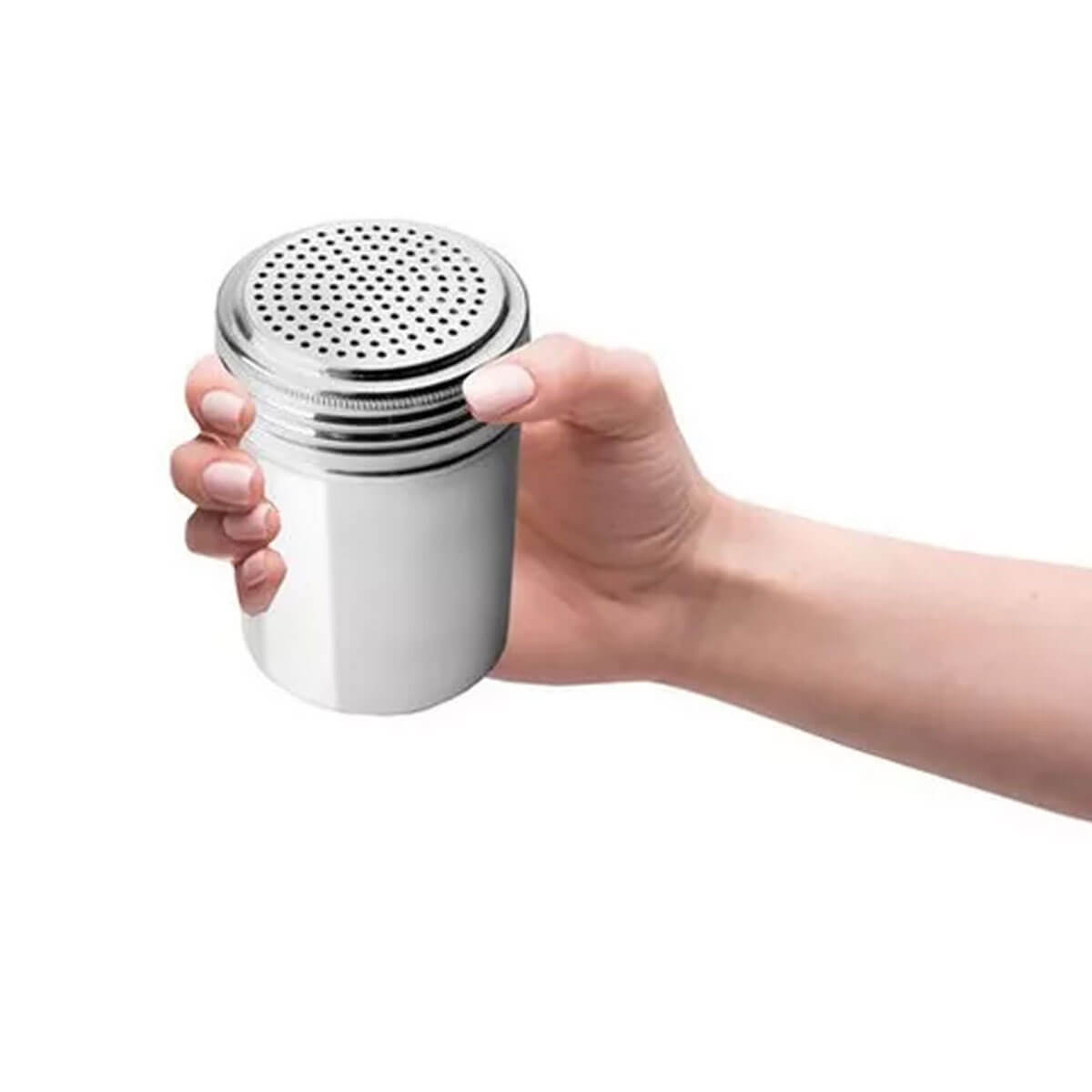 Kit 24 Saleiros Porta Temperos de Inox Dispenser de Mesa par