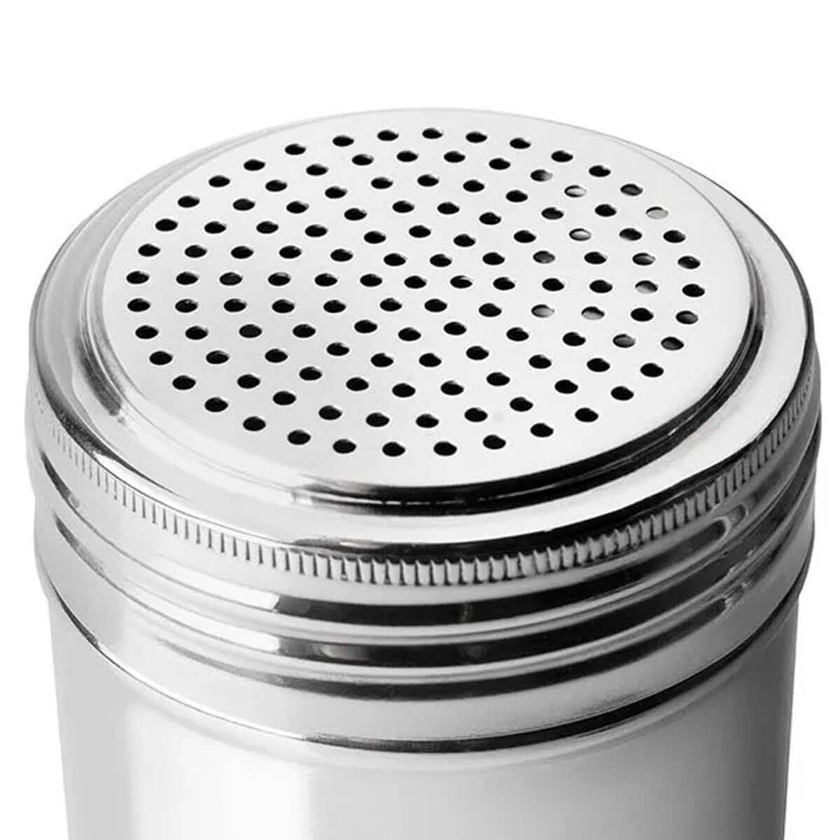 Kit 24 Saleiros Porta Temperos de Inox Dispenser de Mesa par