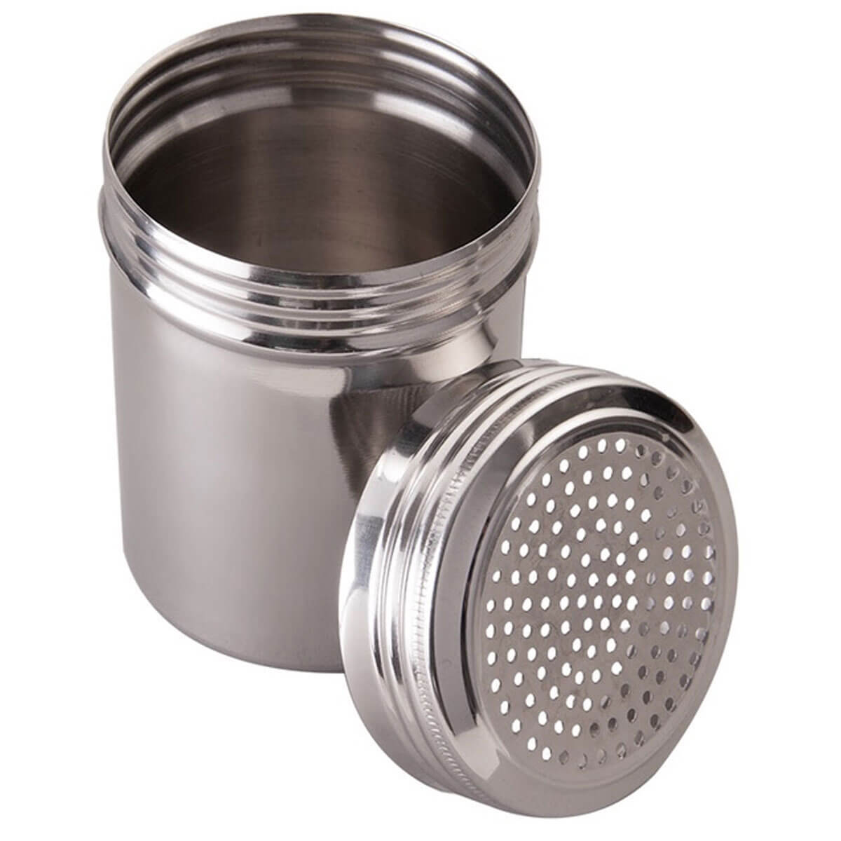 Kit 24 Saleiros Porta Temperos de Inox Dispenser de Mesa par