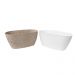 Kit 3 Vasos de Flor Plantas Cachepot 3D Floreira de Mesa Plá