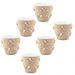 Kit 6 Cachepots 3D 2,5L cada Vasos de Flores Plantas Floreir