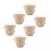 Kit 6 Cachepots Decorativos 3D 700ml Vaso de Flor Plantas Pe