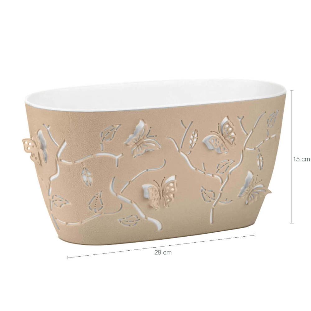 Kit 6 Cachepots Floreira de Mesa 4,1L Conjunto de Vasos para