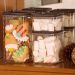 Kit 6 Potes Herméticos 500ml Plasvale Plástico Porta Mantime