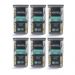 Kit 6 Potes Herméticos Retangulares 1,5L cada Plástico Plasvale Porta Mantimentos Transparente