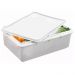 Kit 8 Caixas Organizadoras 11L Empilhável Hermética Plasvale Plástica Restaurante