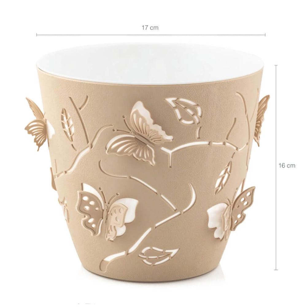 Kit Vasos de Plantas Flores 3 Cachepots Decorativos P M G Fl