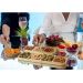 Petisqueira de Bambu 4 Divisórias Bandeja 33x10cm Plasvale S